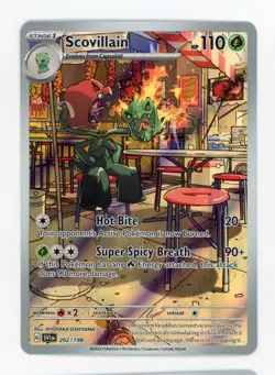 2023 Pokemon Scarlet & Violet Scovillain Holo Secret Rare #SVI 202/198 - Image 1