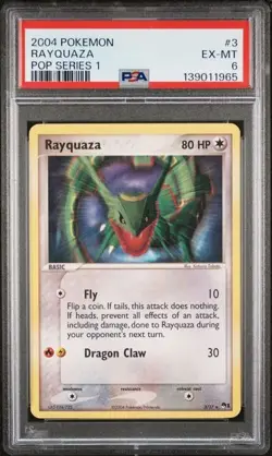 PSA 6 RAYQUAZA 3/17 POP SERIES POKEMON - Image 1