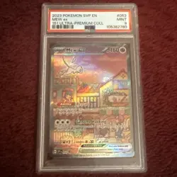 2023 POKEMON SVP EN-SV BLACK STAR PROMO 151 ULTRA-PREMIUM COLL #053 MEW EX PSA 9 - Image 1