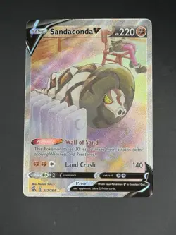 Pokemon TCG Sandaconda V 252/264 Full Art Ultra Rare Fusion Strike NM - Image 1
