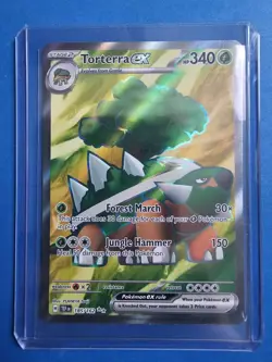 Pokemon TCG Torterra EX 185/162 SV05 Temporal Forces Full Art Ultra Rare - Image 1