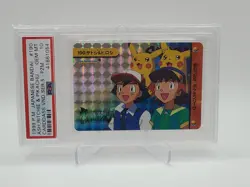 Pokemon Japanese Carddass 1999 190 Ash & Ritchie Prism Bandai FA PSA 10 64051784 - Image 1