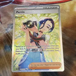 Pokemon Perrin Trainer Full Art Special Illustration Rare Holo 220/167 - Image 1