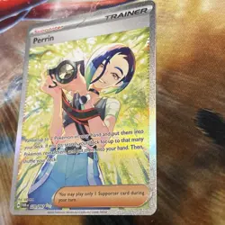 Pokemon Perrin Trainer Full Art Special Illustration Rare Holo 220/167 - Image 2