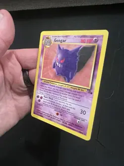1999 Pokemon Fossil Set GENGAR 20/62 Non Holo Unlimited Vintage NM - Image 4