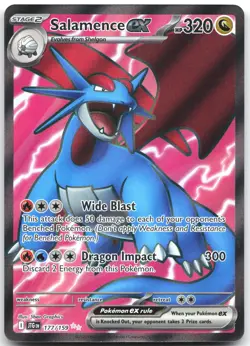 Salamence ex 177/159 Ultra Rare Journey Together Pokemon Near Mint - Image 1