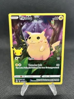 PIKACHU FULL ART HOLO 25 TH ANNIVERSARY EDITION POKEMON - Image 1