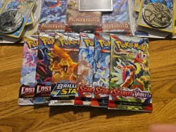 SEALED POKEMON 11 PACKS TOTAL! 3 PACK PALDEA EVOLVED, SILVER TEMPEST, LOST ORGIN - Image 2