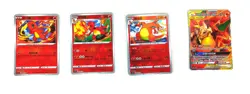Pokemon TCG Exclusive S-Chinese Sword & Shield cs5aC Charizard Combo Set of 4 - Image 1