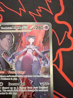 Pokemon TCG Team Rockets Mewtwo EX Special Illustration Destined Rivals - Image 3