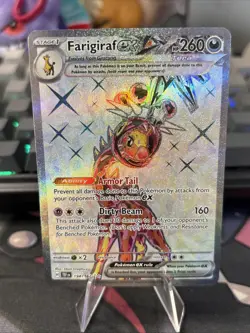 Pokemon TCG Farigiraf EX Temporal Forces 194/162 Full Art Ultra Rare Holo Card - Image 3