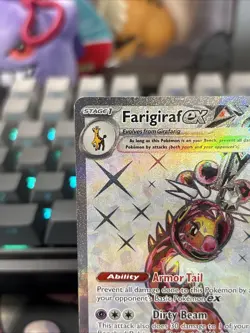 Pokemon TCG Farigiraf EX Temporal Forces 194/162 Full Art Ultra Rare Holo Card - Image 4
