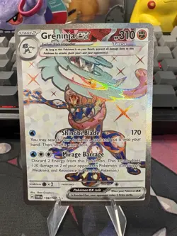 Pokemon Twilight Masquerade Greninja EX 198/167 Ultra Rare - Image 3