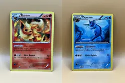 Vaporeon 22/98 & Flareon 13/98 – Ancient Origins - NM - 2015 Pokemon TCG - Image 1