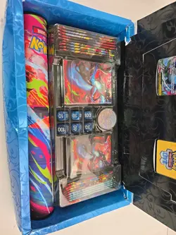 Pokemon TCG Mega Charizard X ex Ultra Premium Box UPC COMPLETE, OPENED BX DMG - Image 2
