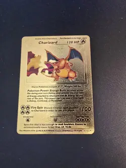 Pokemon Charizard Gold Card. 120HP - Image 1