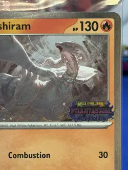 Reshiram 017/094 Phantasmal Flames Stamped Promo Sealed Pokemon Card NM - Image 5