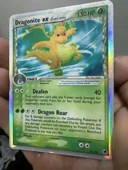 Pokemon TCG EX Delta Species Dragonite ex 91/101, Dragonair, Dratini Lot of 3 - Image 3
