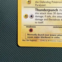 Pokemon Vintage Electabuzz 020/102 Base Set 1999 WotC Non-Holo Rare NM - Image 5