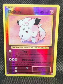 Pokemon Clefairy Evolutions Reverse Holo 63/108 LP Condition - Image 1