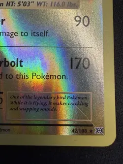 Zapdos 42/108 Evolutions Pokemon Reverse Holo 2016 (NM) / Pokemon TCG - Image 4