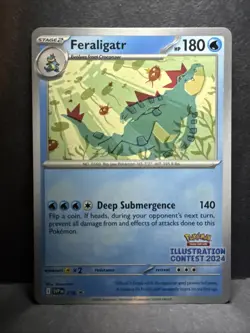 Feraligatr #213 Illustration Contest Promo NM/Near Mint Pokemon 2025 - Image 1