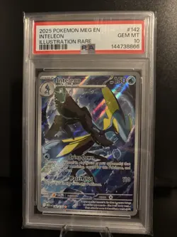 PSA 10 💎 GEM MINT Pokemon Mega Evolutions Inteleon Illustration Rare #142/132 - Image 1