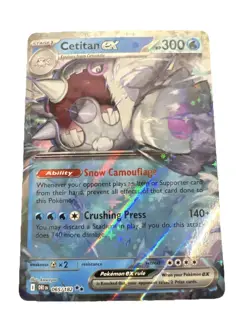 Pokemon TCG Cetitan ex 65/182 Holo Double Rare - Destined Rivals - Near Mint - Image 1