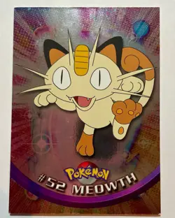 Topps Pokemon TV Animation Edition Foil Rainbow Meowth #52 - Image 2