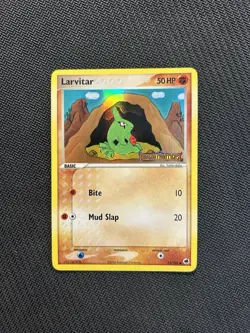 Pokemon TCG Larvitar 51/101 Stamped Reverse Holo! MP Condition! See Description! - Image 1