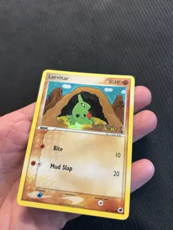 Pokemon TCG Larvitar 51/101 Stamped Reverse Holo! MP Condition! See Description! - Image 4