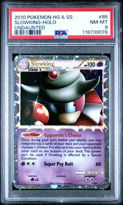 2010 POKEMON UNDAUNTED SLOWKING PRIME #85 ULTRA RARE PSA 8 NM #118739078 - Image 1