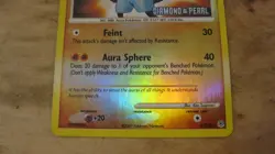 Pokemon Lucario 6/130 Reverse Holo Diamond & Pearl Stamped - Image 3