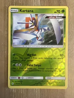 Kartana - 19/214 - Reverse Holo Rare NM, English Pokemon Unbroken Bonds - Image 1