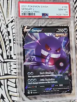 Gengar V POKEMON 2021 Fusion Strike #156 PSA 10 Gem Mint (504) FREE Shipping - Image 2