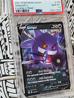 Gengar V POKEMON 2021 Fusion Strike #156 PSA 10 Gem Mint (504) FREE Shipping - Image 3