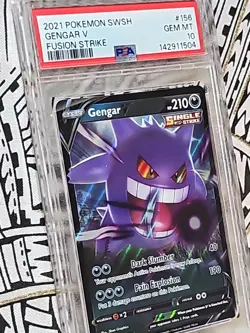 Gengar V POKEMON 2021 Fusion Strike #156 PSA 10 Gem Mint (504) FREE Shipping - Image 4