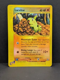 Larvitar 089/147 Aquapolis Reverse Holo Ultra Rare Pokemon TCG Nintendo LP - Image 1