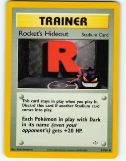Rocket's Hideout - 63/64 Neo Revelation - Pokemon TCG - 2001 - Image 1
