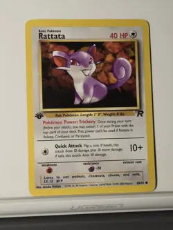 Pokemon 1st Edition Rattata 66/82 Team Rocket Regular - Image 1