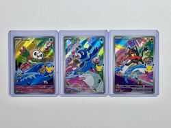 Pokemon TCG First Partner Illustration Collection Series 1 Alola GEN 7 Starters - Image 1