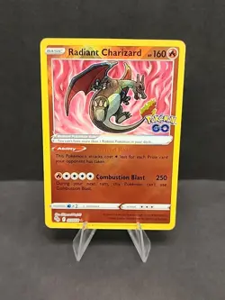 Pokemon TCG Radiant Charizard 011/078 Pokemon GO Holo - Image 1