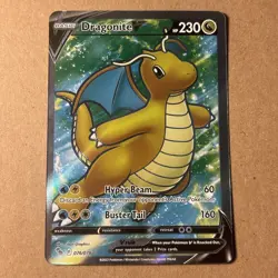 Pokemon Dragonite V 076/078 Full Art Pokemon GO Holo NM - Image 1