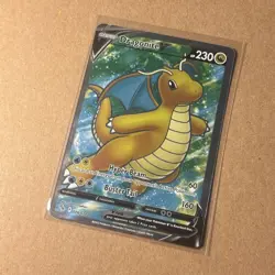 Pokemon Dragonite V 076/078 Full Art Pokemon GO Holo NM - Image 3
