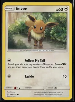 Eevee 167/236 Pokemon Cosmic Eclipse Common Near Mint - Image 1