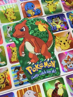 Pokemon Charmeleon Holo Vintage Pocket Monsters Vending Machine Sticker Konica - Image 1