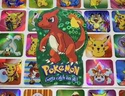 Pokemon Charmeleon Holo Vintage Pocket Monsters Vending Machine Sticker Konica - Image 4