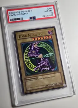 2002 YU-GI-OH! STARTER DECK YUGI Dark Magician SDY-006 Holo Bleed PSA 8 - Image 2