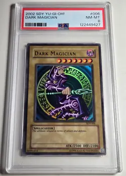 2002 YU-GI-OH! STARTER DECK YUGI Dark Magician SDY-006 Holo Bleed PSA 8 - Image 4