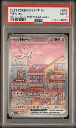 2023 Pokemon SVP EN Mew Ex PSA 9 MINT - 151 Ultra Premium Coll #053 - Image 1
